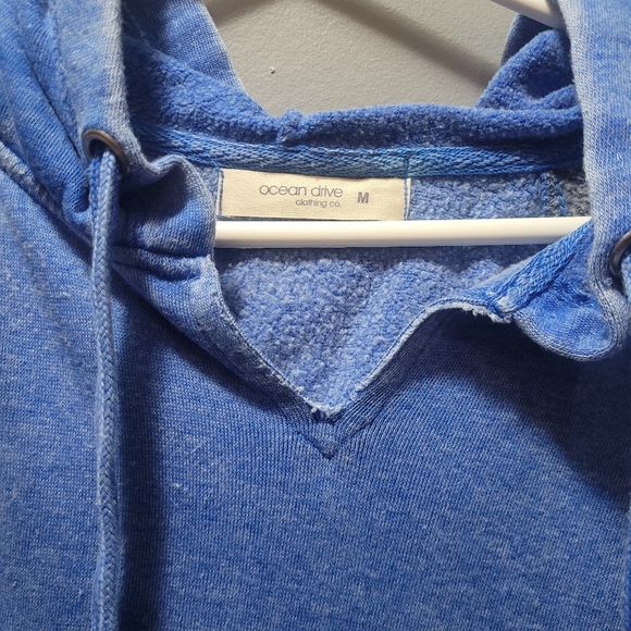 Ocean Drive Blue and Grey Hoodie M - Picture 4 of 6